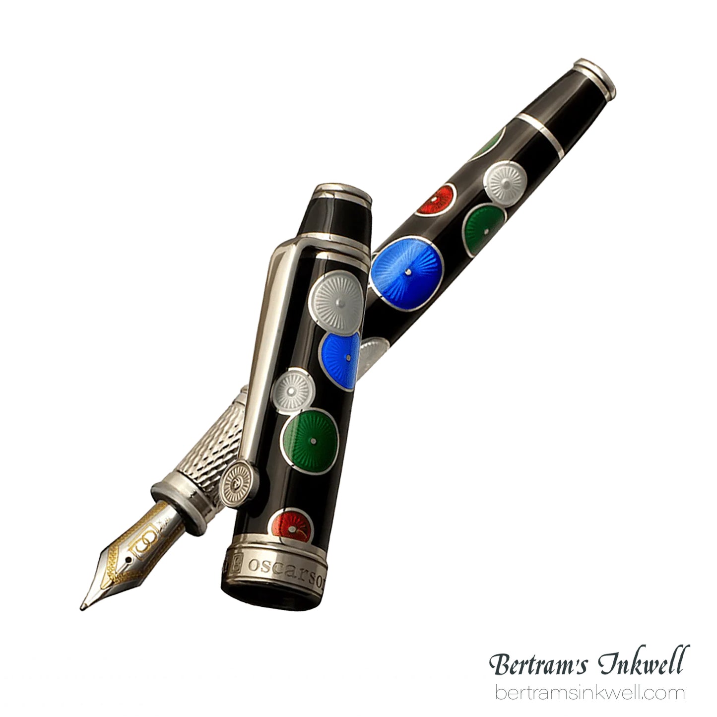 David Oscarson Pierrot and Pierrette Black Fountain Pen