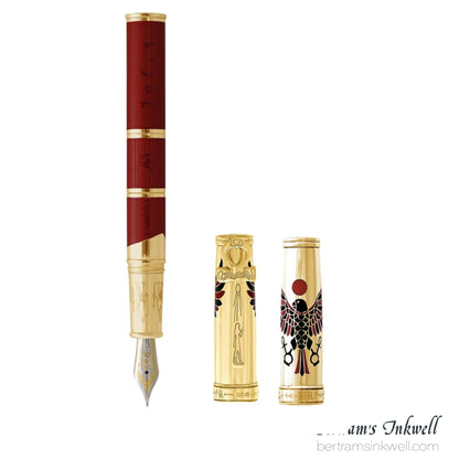 David Oscarson The Rosetta Stone Translucent Ruby Red Fountain Pen