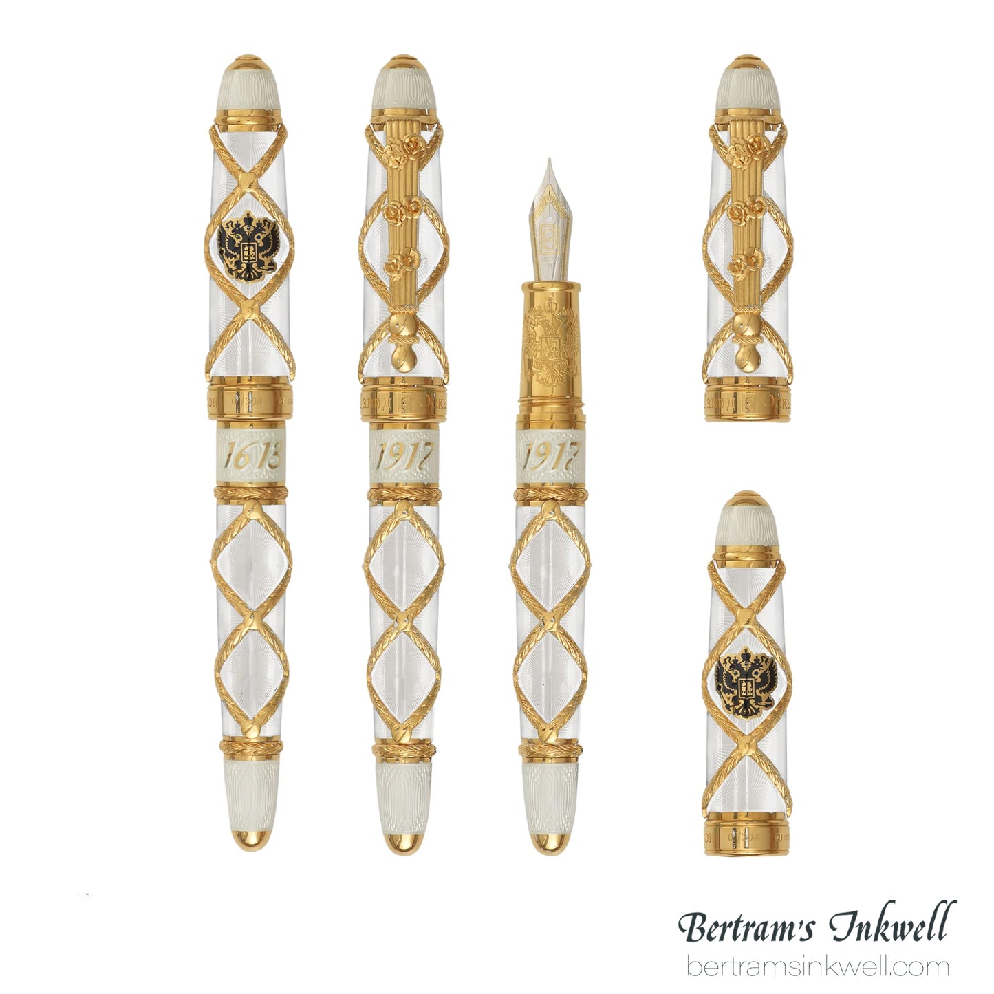 David Oscarson Russian Imperial White Fountain Pen