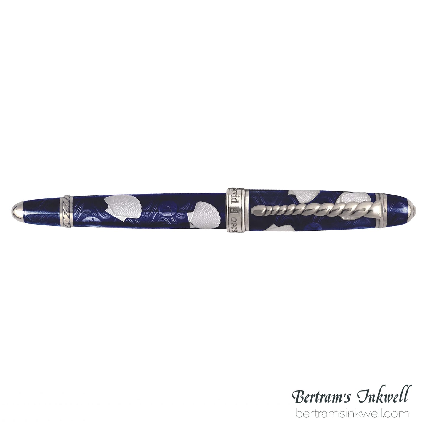 David Oscarson Seaside Ocean Blue/White Fountain Pen