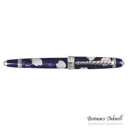David Oscarson Seaside Ocean Blue/White Fountain Pen