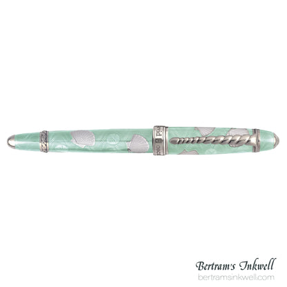 David Oscarson Seaside Ocean Seafoam Green/White Fountain Pen