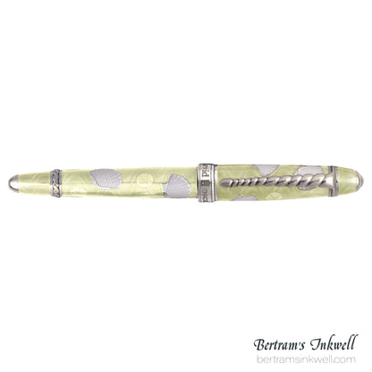 David Oscarson Seaside Ocean Sunshine Yellow/White Fountain Pen