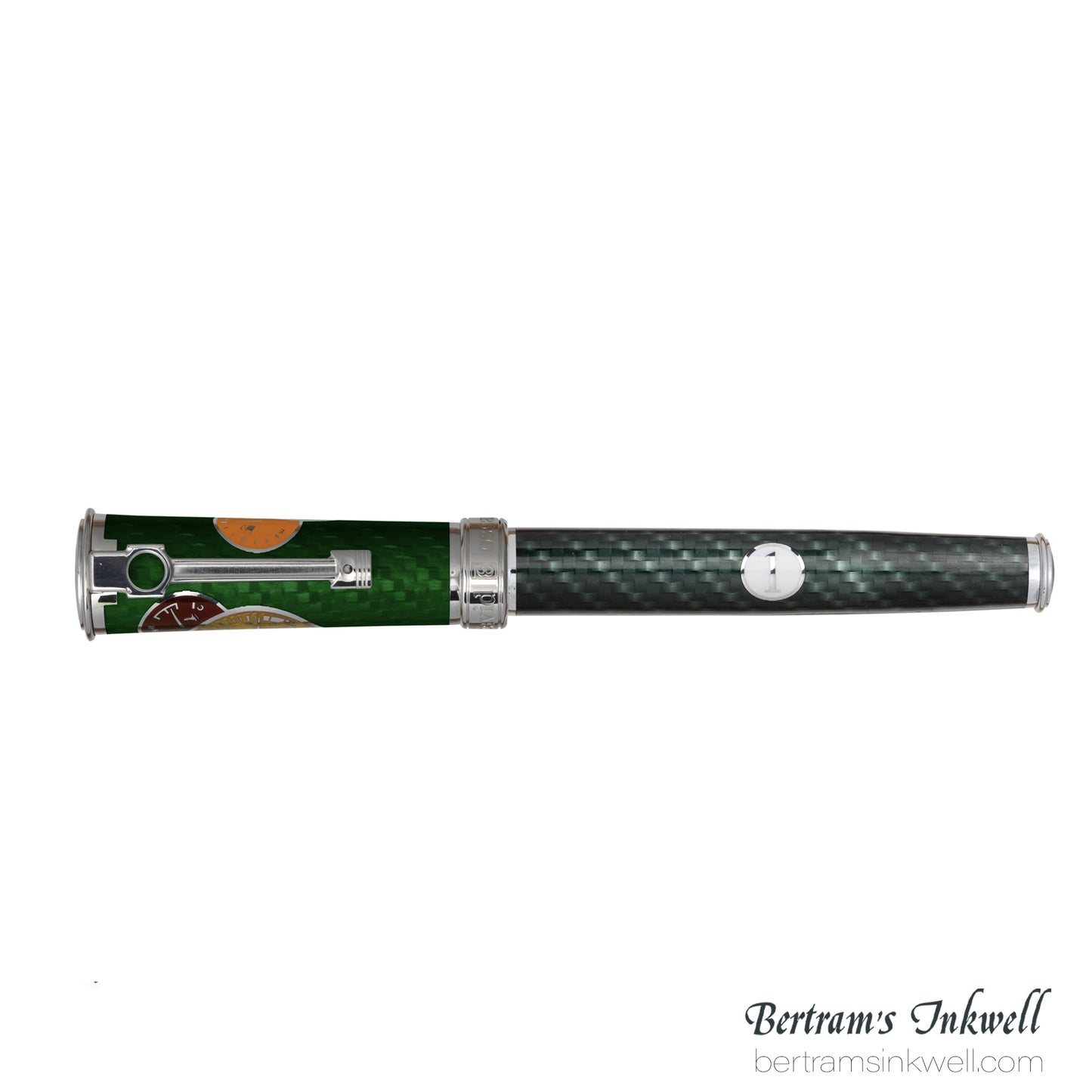 David Oscarson Take It To The Limit Black British Racing Green Carbon Black Fountain Pen