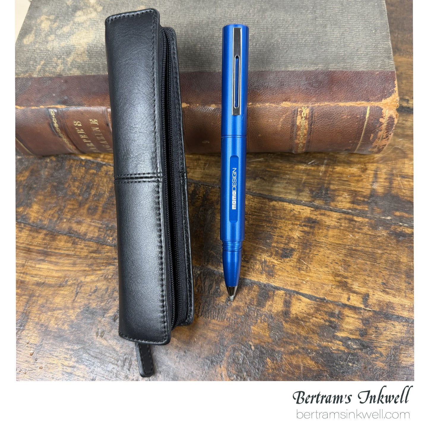 Delta Momo Design Blue Alumina Rollerball With Leather Pen Case 2014, DA68201