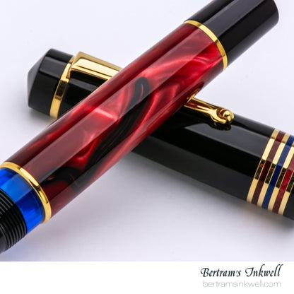 Delta Four Rings Collection - Crimson Night Fountain Pen Limited Edition