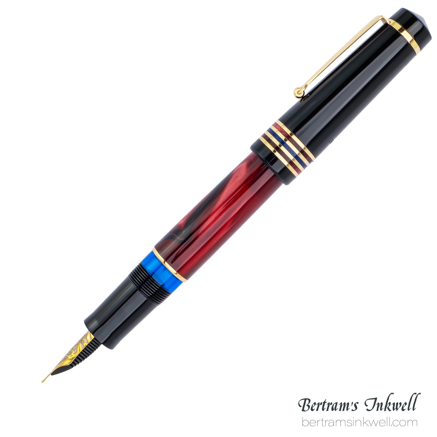 Delta Four Rings Collection - Crimson Night Fountain Pen Limited Edition