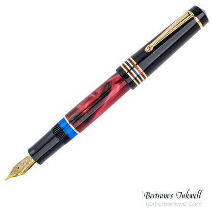Delta Four Rings Collection - Crimson Night Fountain Pen Limited Edition