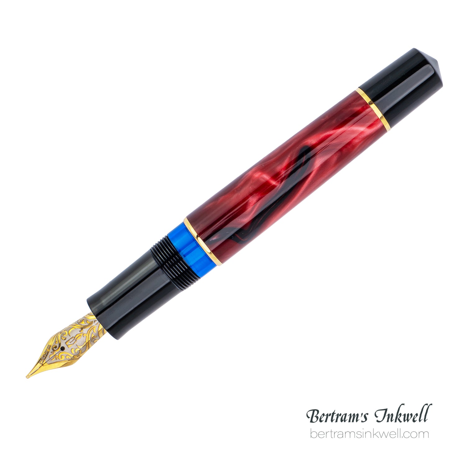 Delta Four Rings Collection - Crimson Night Fountain Pen Limited Edition