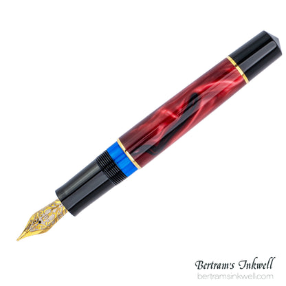 Delta Four Rings Collection - Crimson Night Fountain Pen Limited Edition
