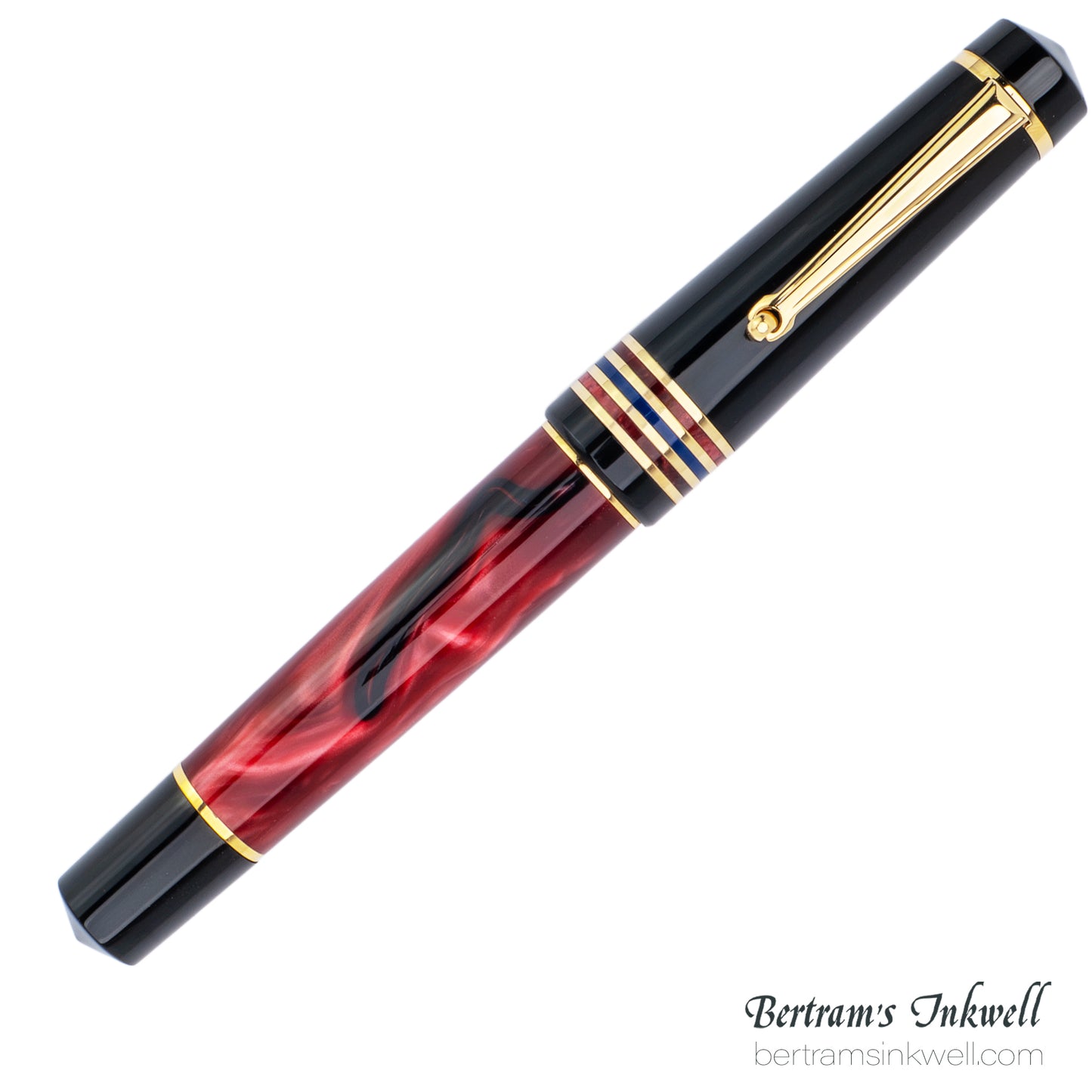Delta Four Rings Collection - Crimson Night Fountain Pen Limited Edition