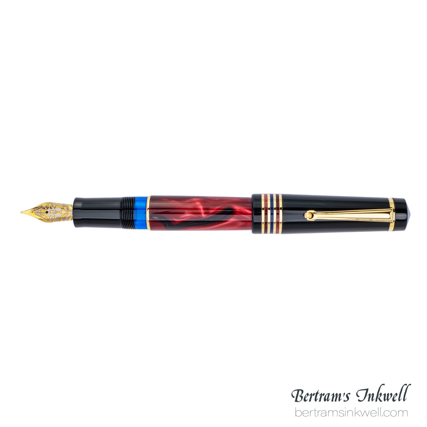 Delta Four Rings Collection - Crimson Night Fountain Pen Limited Edition