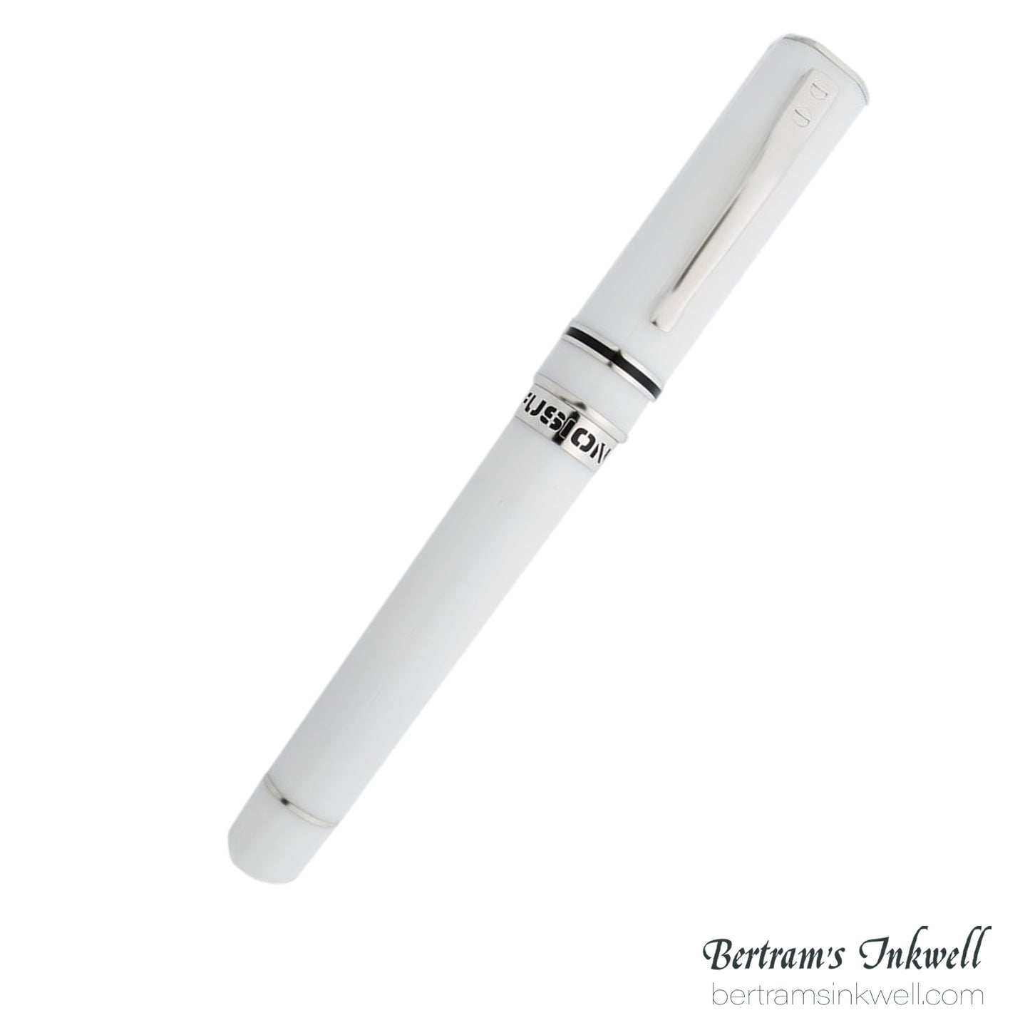 Delta Fusion One White Rollerball With Leather Pen Case