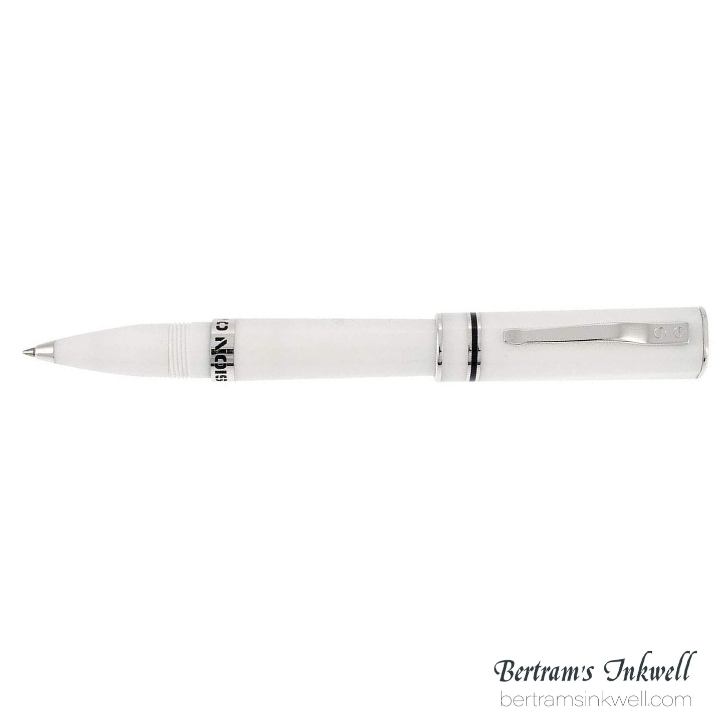 Delta Fusion One White Rollerball With Leather Pen Case