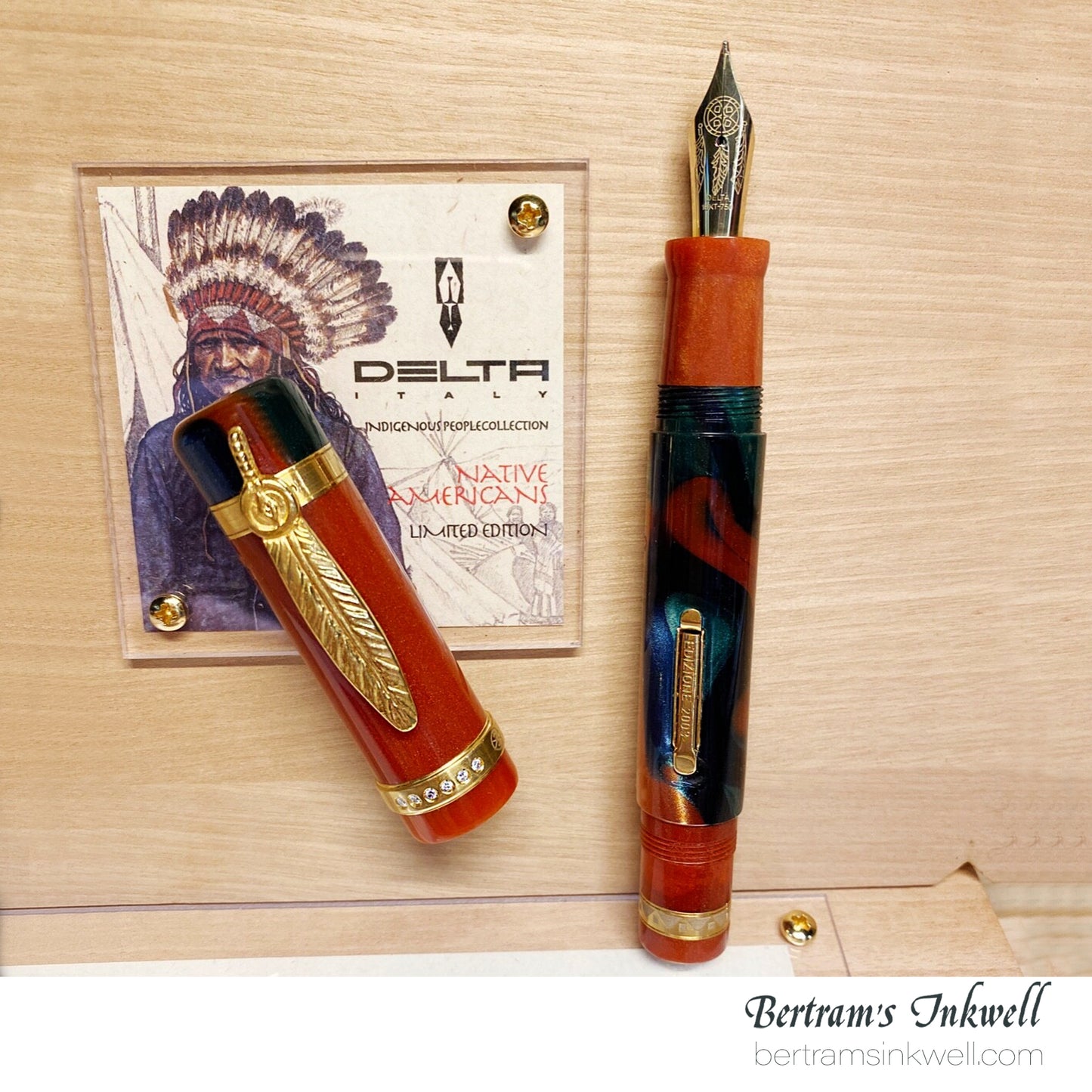 Delta Native Indigienous People Celebration Gold & Diamonds Limited Edition Fountain Pen DN83078, 2003