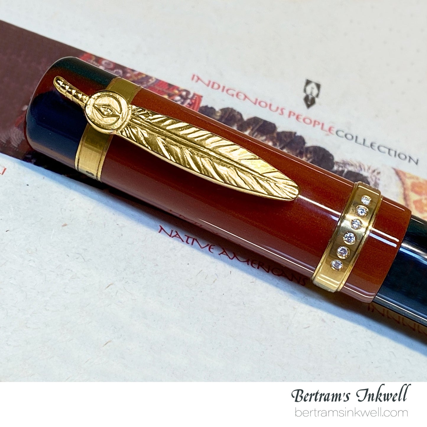 Delta Native Indigienous People Celebration Gold & Diamonds Limited Edition Fountain Pen DN83078, 2003
