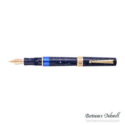 Delta Lapis Blue Celluloid Rose Gold Limited Edition Fountain Pen