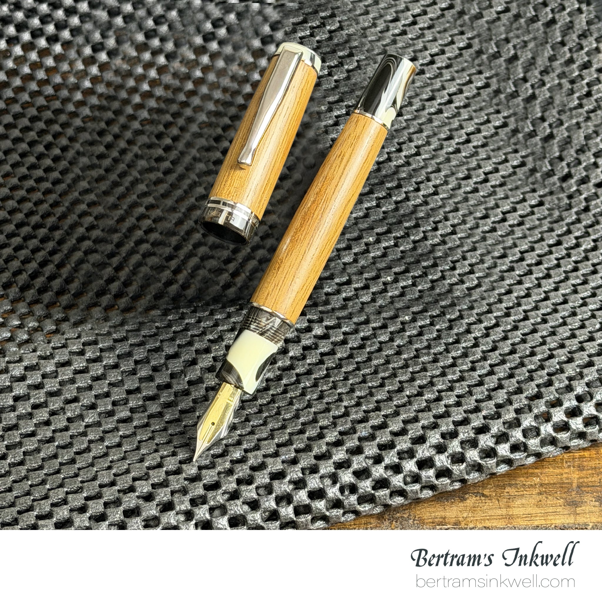 DELTA SeaWood, Light Iroko Wood Fountain Pen, 2013, DS94028 With