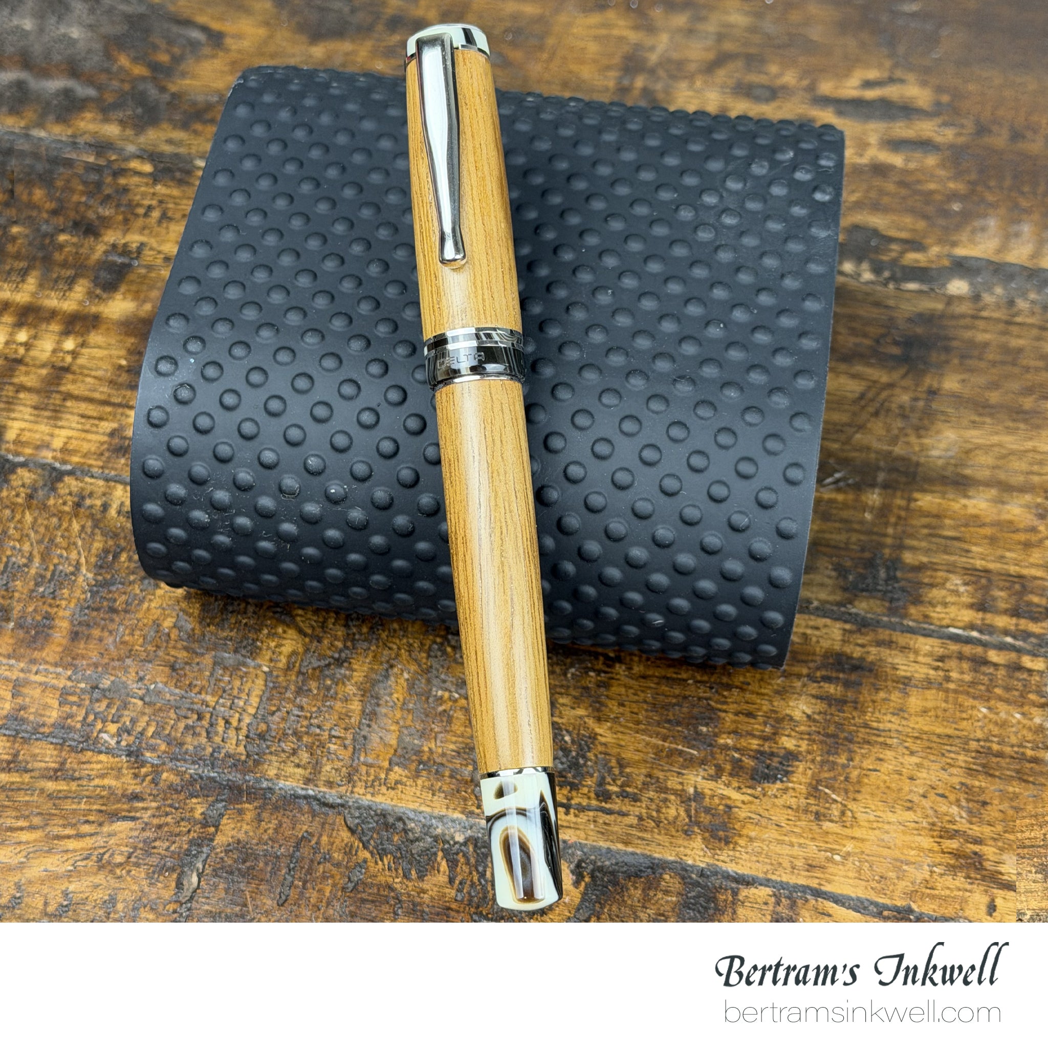 DELTA SeaWood, Light Iroko Wood Fountain Pen, 2013, DS94028 With