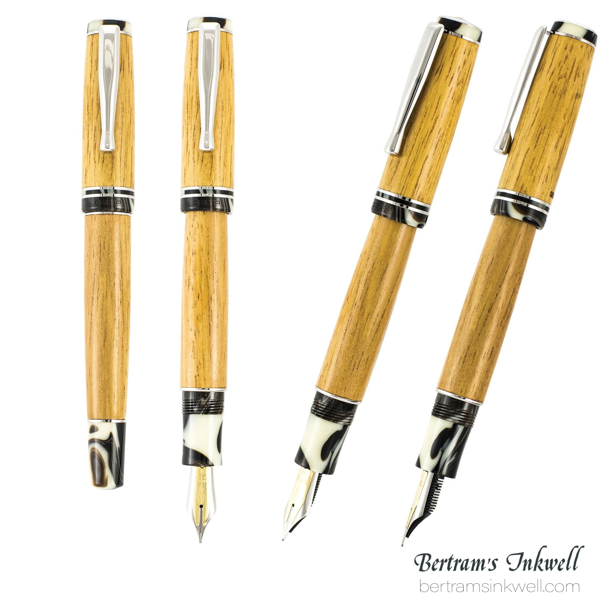DELTA SeaWood, Light Iroko Wood Fountain Pen, 2013, DS94028 With
