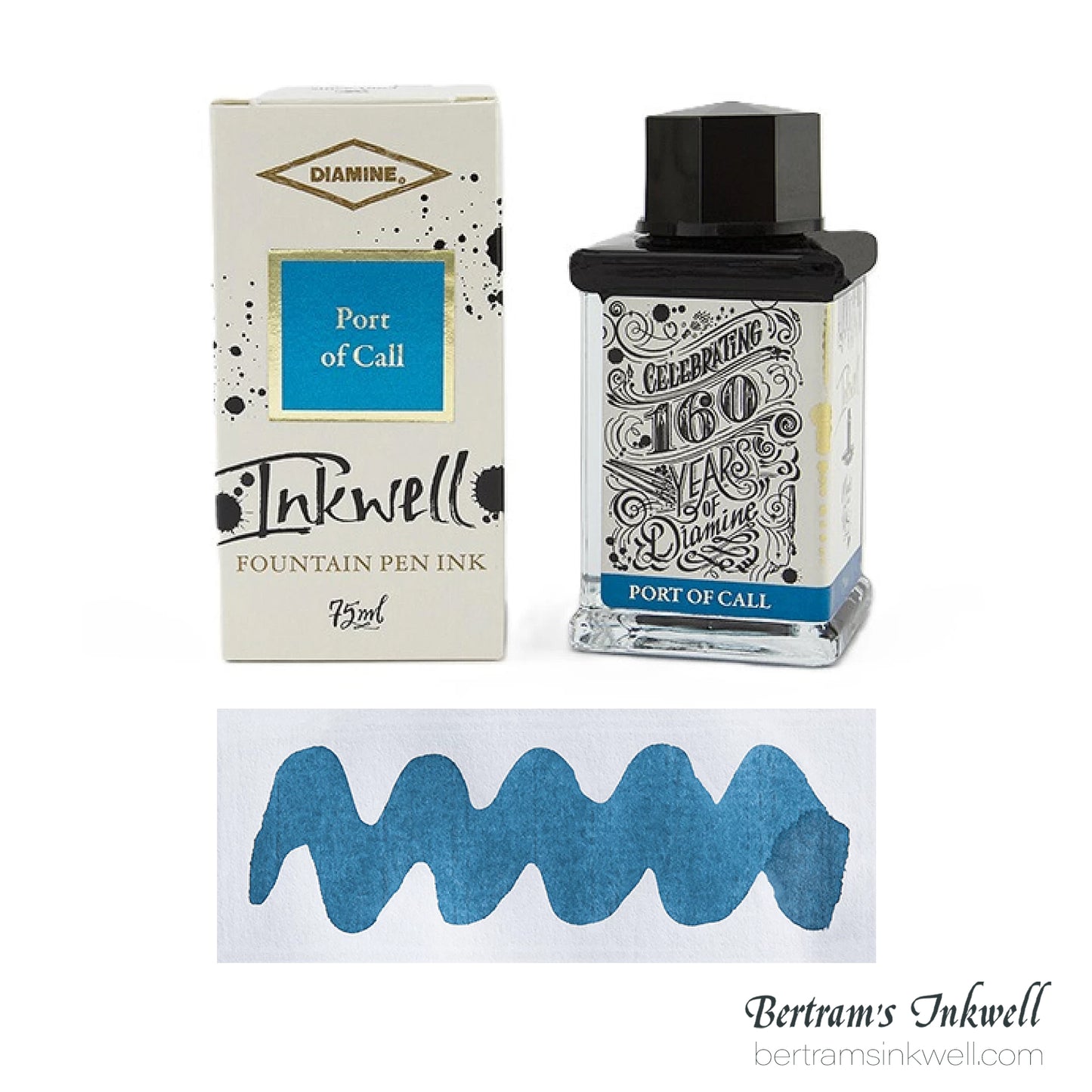 Diamine 160th Anniversary Bottled Ink Port Of Call