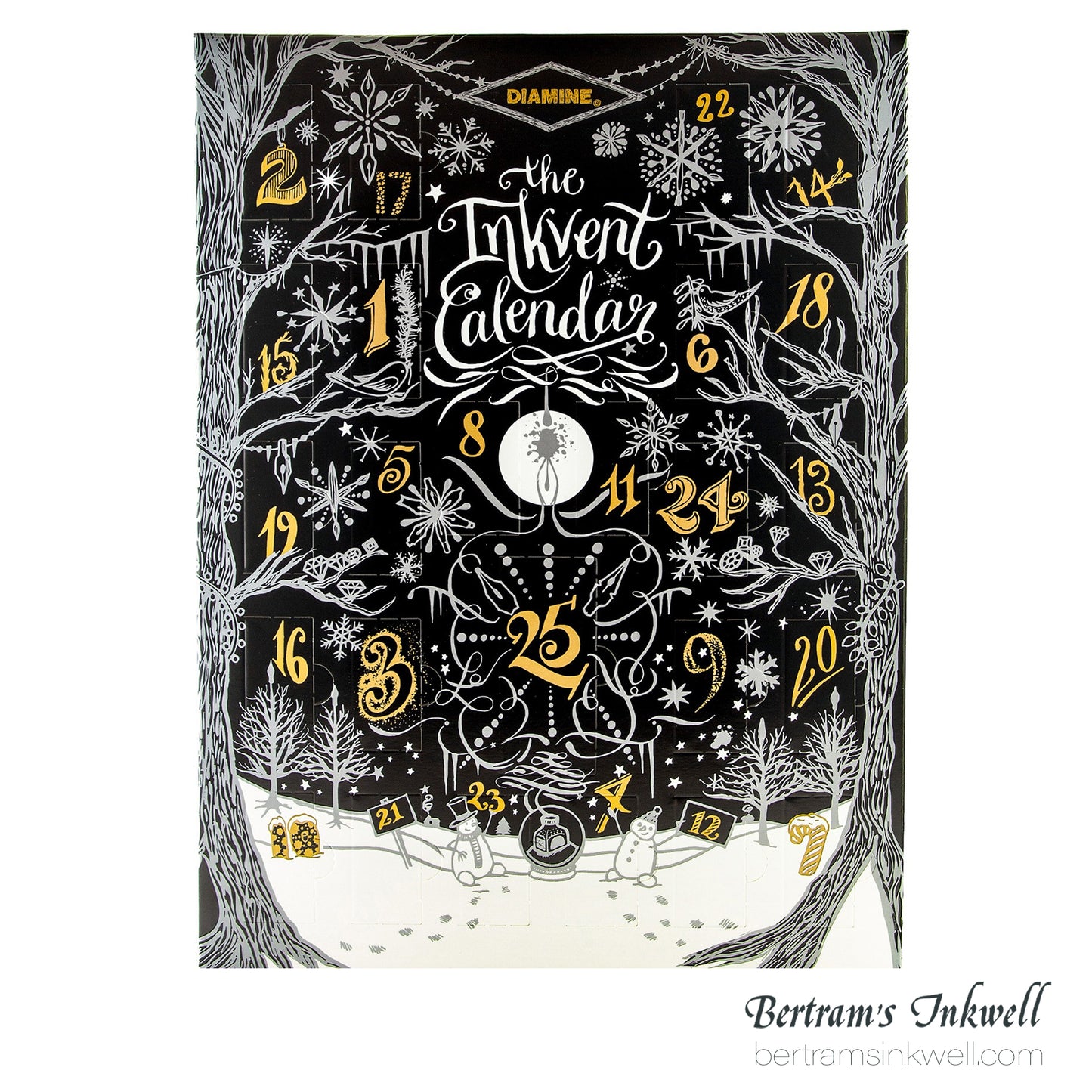 Diamine Inkvent Calendar 2024 Black Edition