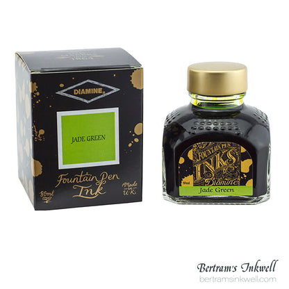 Diamine Jade Green Fountain Pen Ink Bottle 80ml