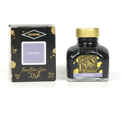 Diamine Lady Grey Fountain Pen Ink Bottle 80ml