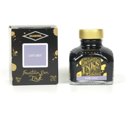 Diamine Lady Grey Fountain Pen Ink Bottle 80ml