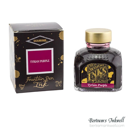 Diamine Tyrian Purple Fountain Pen Ink Bottle 80ml