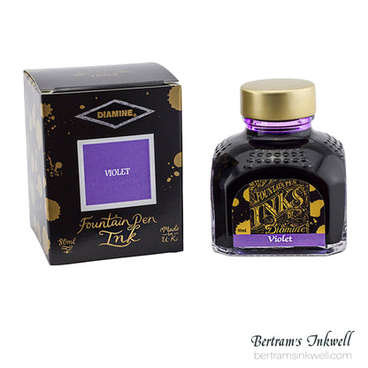 Diamine Violet Fountain Pen Ink Bottle 80ml