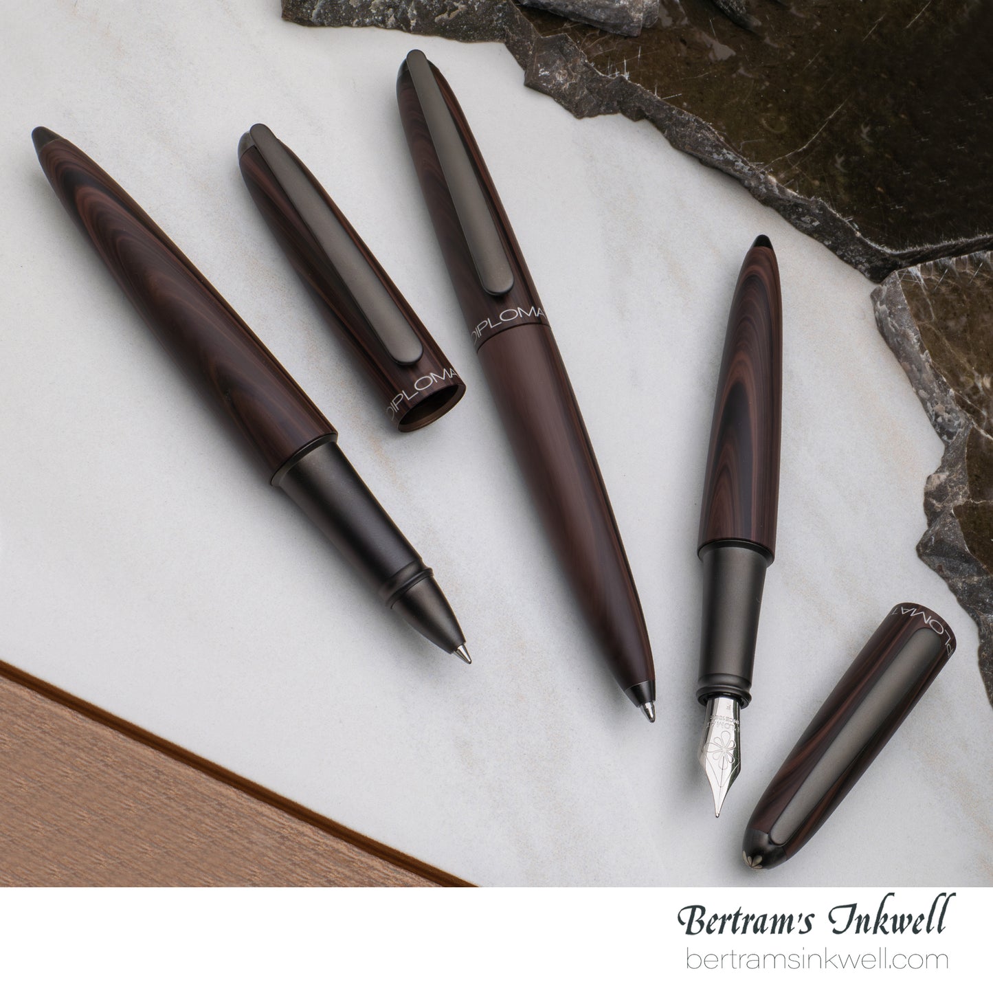 Diplomat Aero Black Forest Fountain Pen