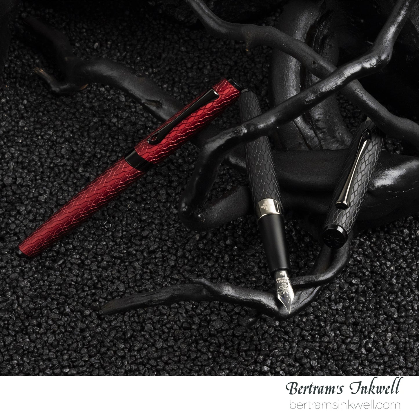 Diplomat Cobra Burgundy Red Guilloche Rollerball