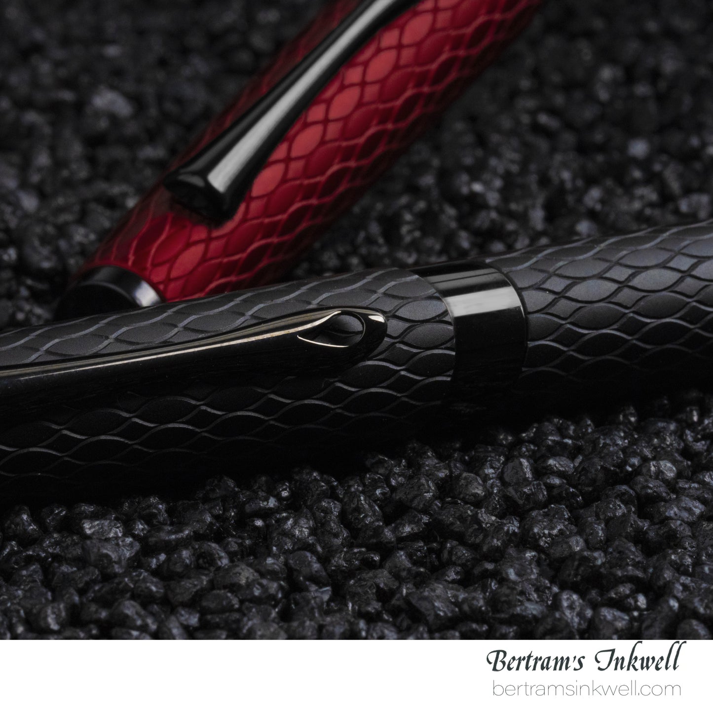 Diplomat Cobra Burgundy Red Guilloche Rollerball
