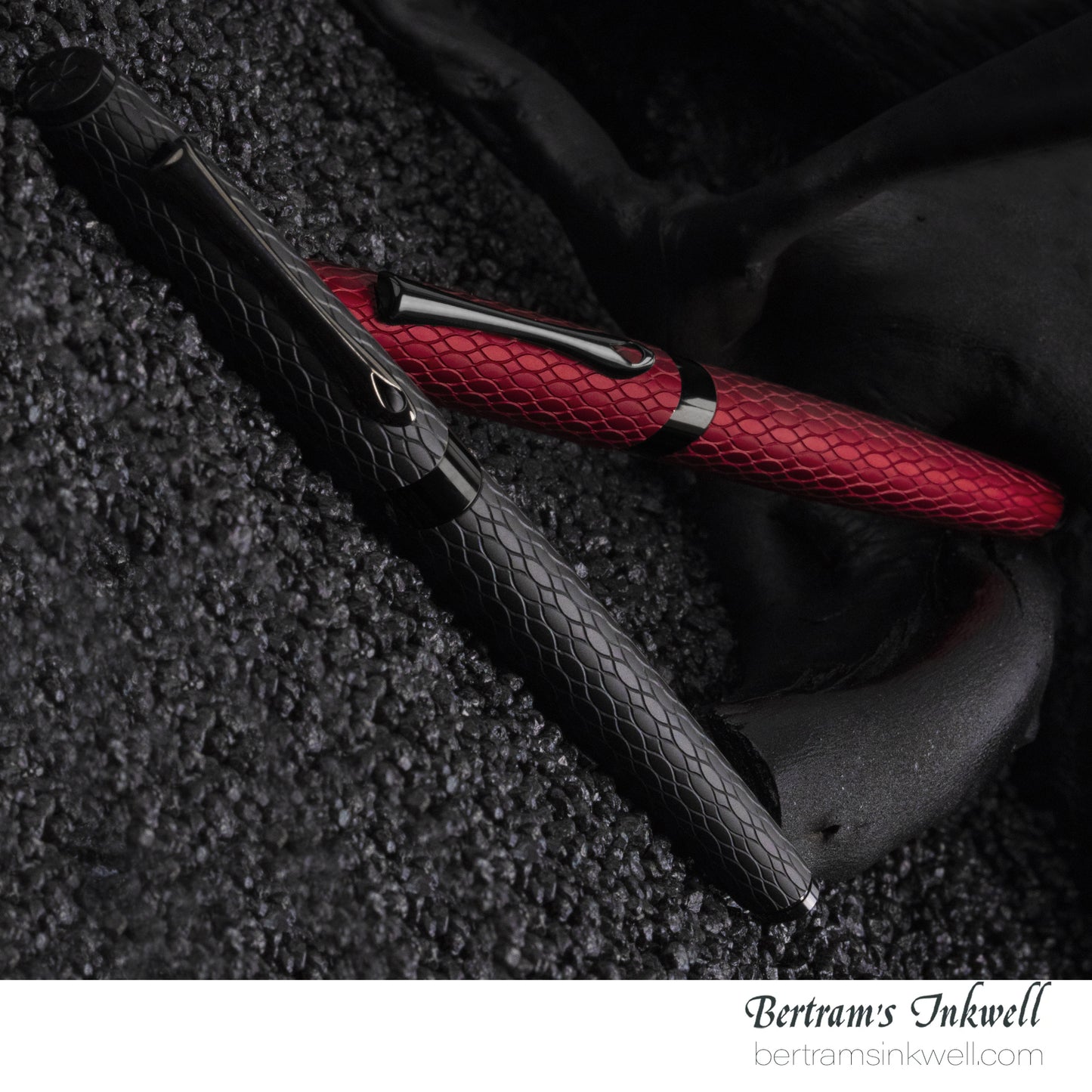 Diplomat Cobra Burgundy Red Guilloche Rollerball