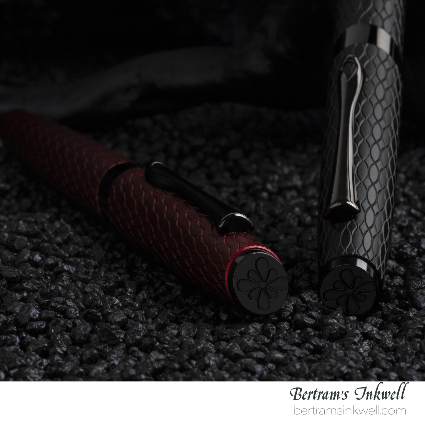 Diplomat Cobra Burgundy Red Guilloche Rollerball