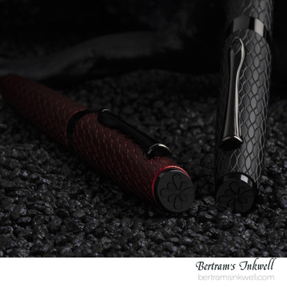 Diplomat Cobra Burgundy Red Guilloche Rollerball