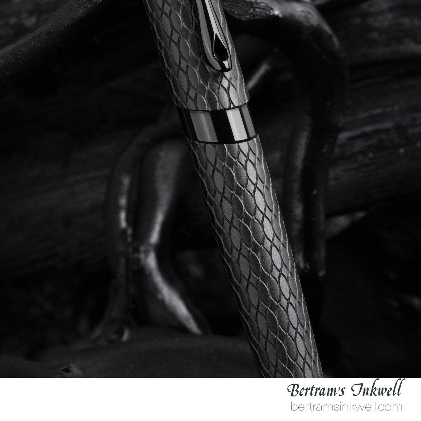 Diplomat Cobra Matte Black Guilloche Rollerball