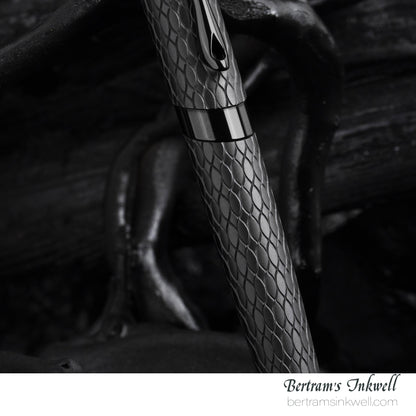 Diplomat Cobra Matte Black Guilloche Rollerball