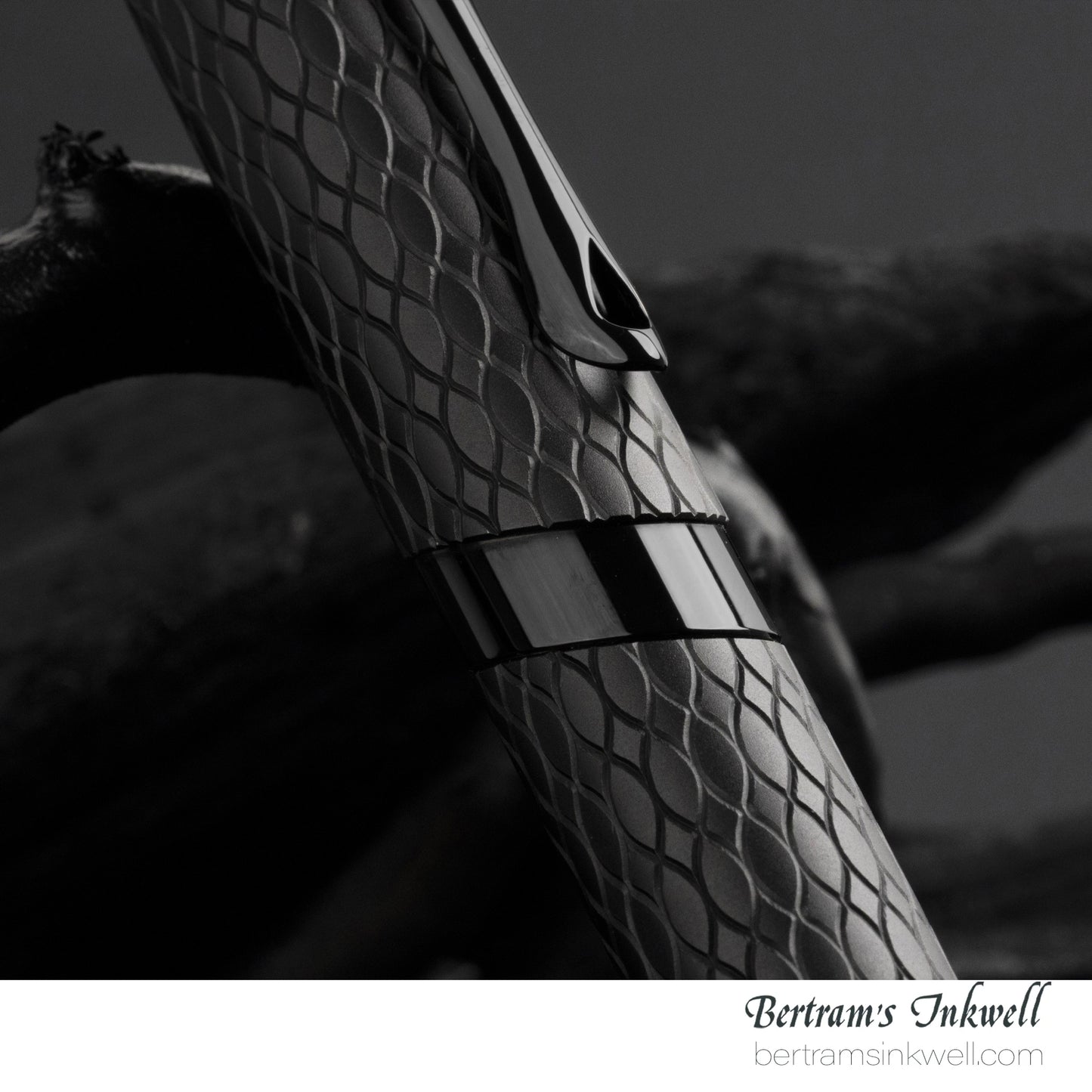 Diplomat Cobra Matte Black Guilloche Rollerball