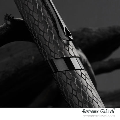 Diplomat Cobra Matte Black Guilloche Rollerball