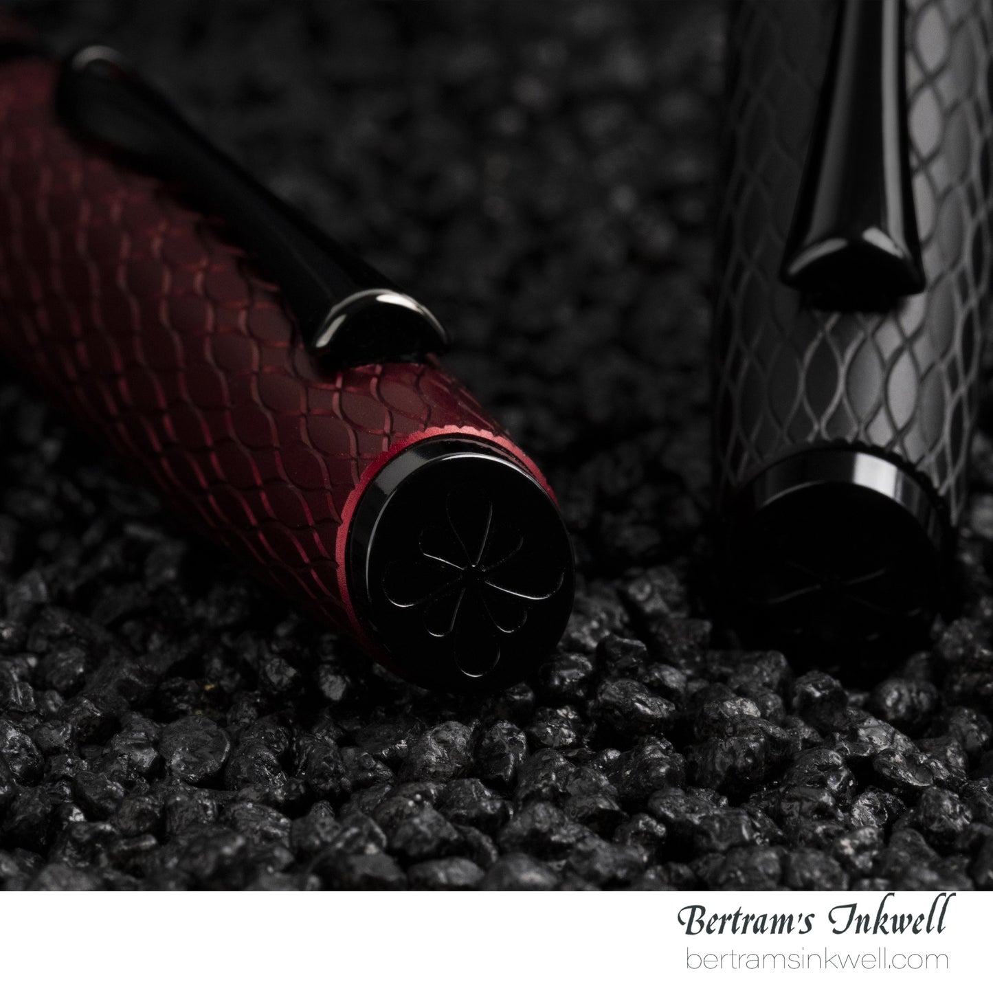 Diplomat Cobra Burgundy Red Guilloche Rollerball