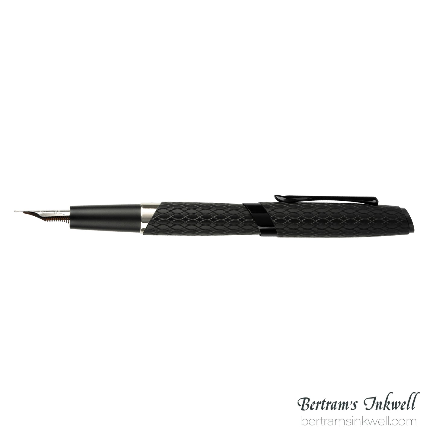 Diplomat Cobra Matte Black Guilloche Rollerball