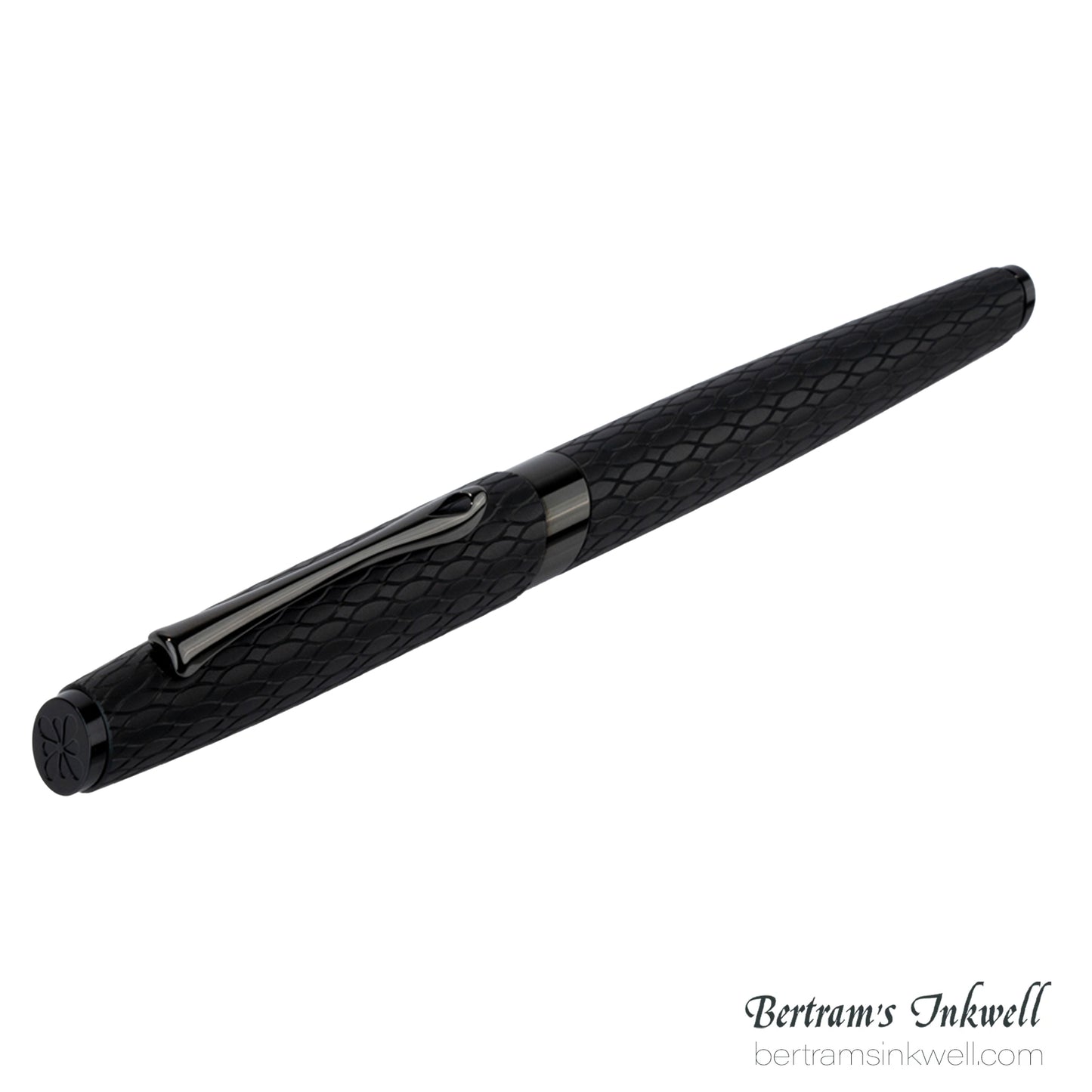 Diplomat Cobra Matte Black Guilloche Rollerball