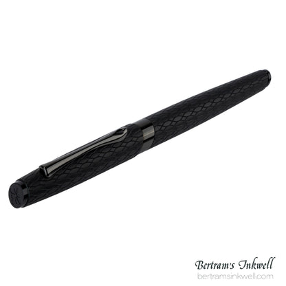 Diplomat Cobra Matte Black Guilloche Rollerball