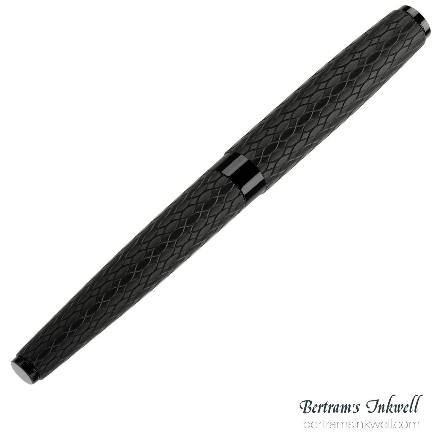 Diplomat Cobra Matte Black Guilloche Rollerball