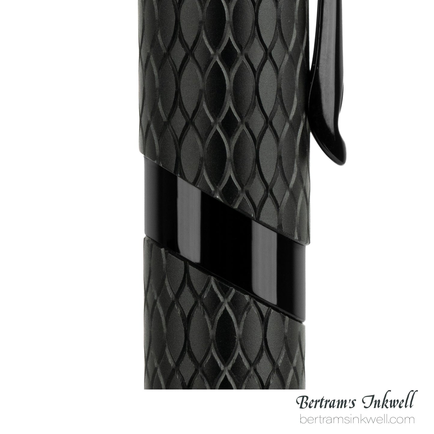Diplomat Cobra Matte Black Guilloche Rollerball