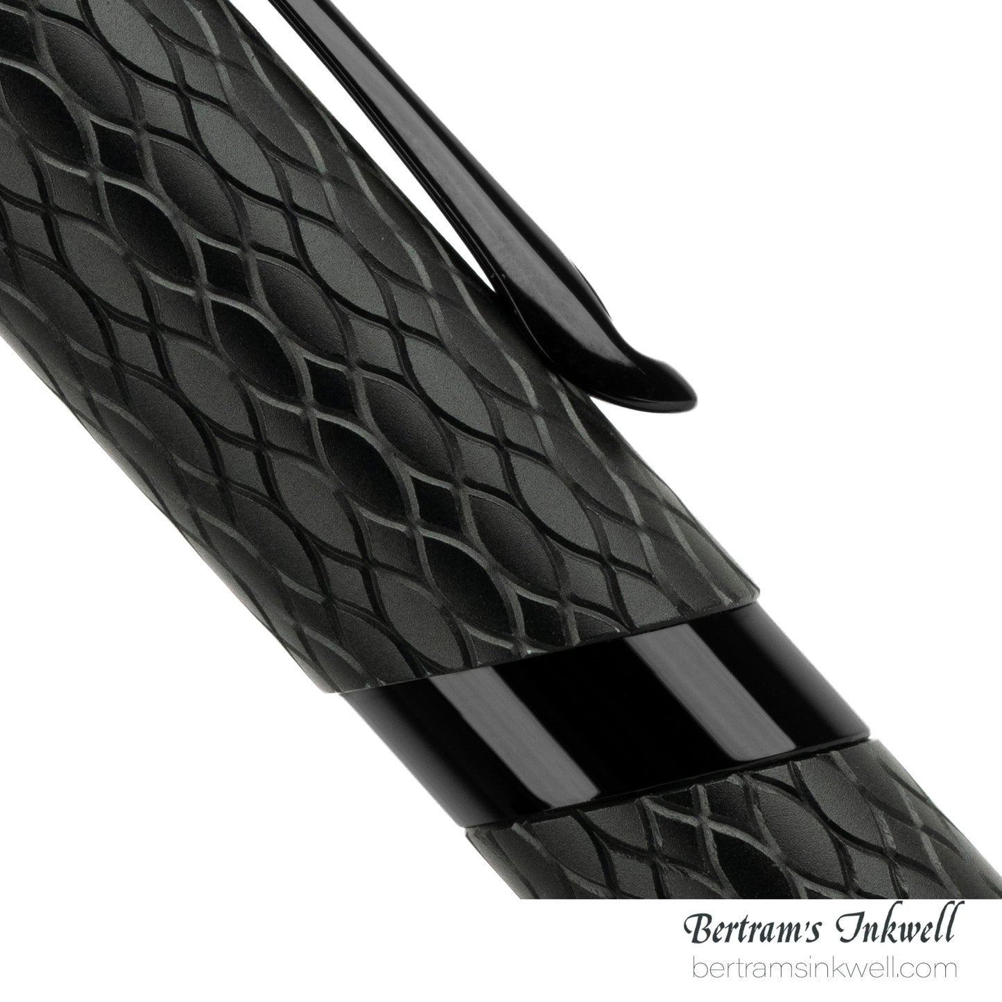 Diplomat Cobra Matte Black Guilloche Rollerball