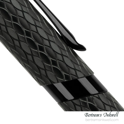 Diplomat Cobra Matte Black Guilloche Rollerball