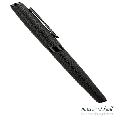 Diplomat Cobra Matte Black Guilloche Rollerball